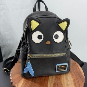 Loungefly Sanrio Chococat Cosplay Mini Backpack made of faux leather black cat